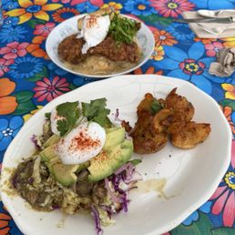 Pork Verde Sandwich and Fried Chicken Plate Pork Verde Sandwich and Fried Chicken Plate
