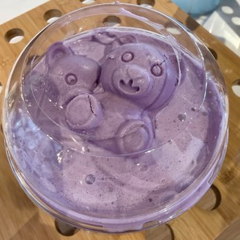 Saigon Arts Matcha Cafe - Ube float with bear jellies - Coffee & Tea Near Me - Houston, Texas Saigon Arts Matcha Cafe - Ube float with bear jellies - Coffee & Tea Near Me - Houston, Texas