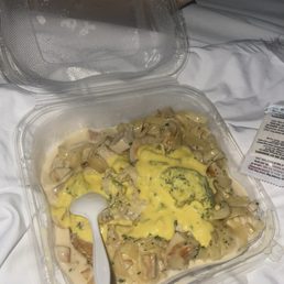 Chicken Alfredo with broccoli cheddar soup