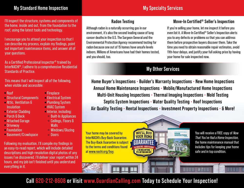 Guardian Calling - mold inspector in Baldwin City, KS