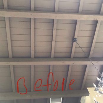 B&B Painting - The ceiling before! I wanted it black - Painters Near Me