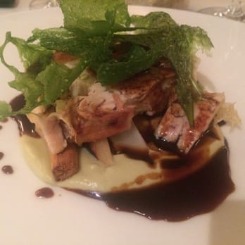 les bacchanales - Poularde farcie aux pistaches, purée, salsifi - Restaurants Near Me - Vence, 06 les bacchanales - Poularde farcie aux pistaches, purée, salsifi - Restaurants Near Me - Vence, 06