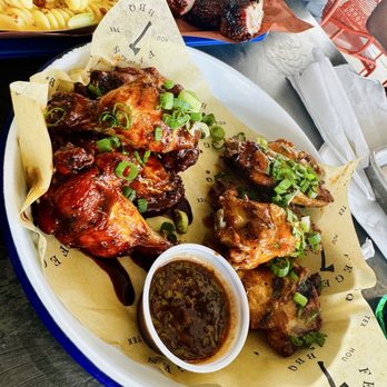 Feges BBQ - Wings Thai chili and red hot - Barbeque Near Me - Houston, Texas