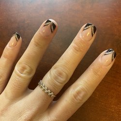 Sonata Nail Spa - Black French Nails