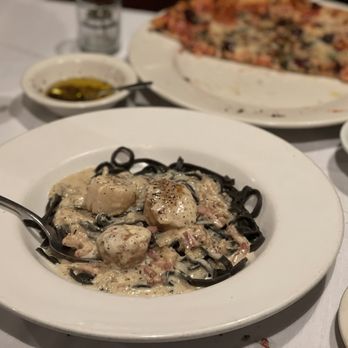 Salvatore Ristorante - Squid ink pasta with scallops - Italian Near Me - Seattle, Washington