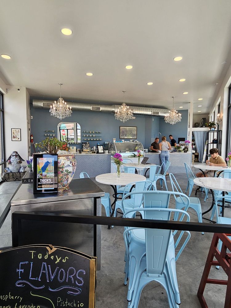 Thick's Gelato And Chocolates Logo