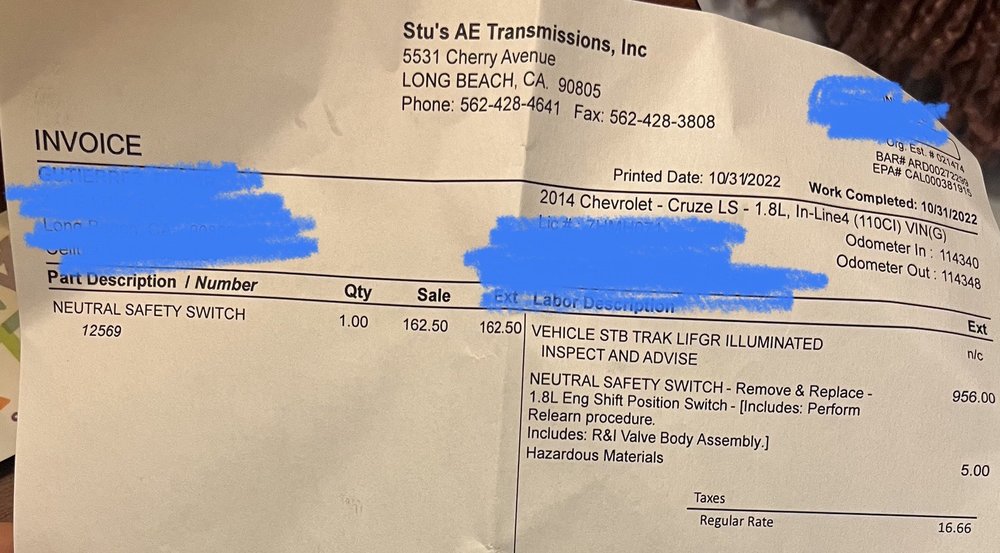STU’S AE TRANSMISSION COMPLETE AUTO REPAIR Updated October 2024 27