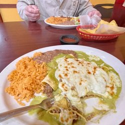 Guadalajara Taqueria - Enchilada Verde has become my go to!  Husbands favorite is Carne Asada.