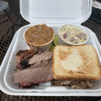 The Joint - Meat Combo with baked beans and potato salad - Barbeque Near Me - New Orleans, Louisiana