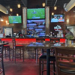 The Station Sports Bar & Grill - TVs on every wall.