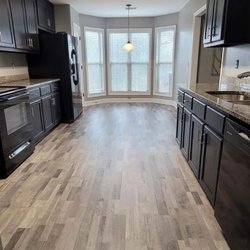 Jai Lee Dezignz - Refinished & painted cabinets - new floor installed