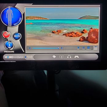 MassageLuXe - The screen has options to select 4 different backgrounds to view during 10 minute HydroMassage. Here is beach. 6/9/2023 - Massage Near Me - Shelby Township, Michigan MassageLuXe - The screen has options to select 4 different backgrounds to view during 10 minute HydroMassage. Here is beach. 6/9/2023 - Massage Near Me - Shelby Township, Michigan