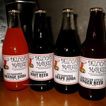 Delucas Mkt - A quartet of bottled sodas from DeLuca's Market. - Grocery Near Me - Boston, Massachusetts Delucas Mkt - A quartet of bottled sodas from DeLuca's Market. - Grocery Near Me - Boston, Massachusetts