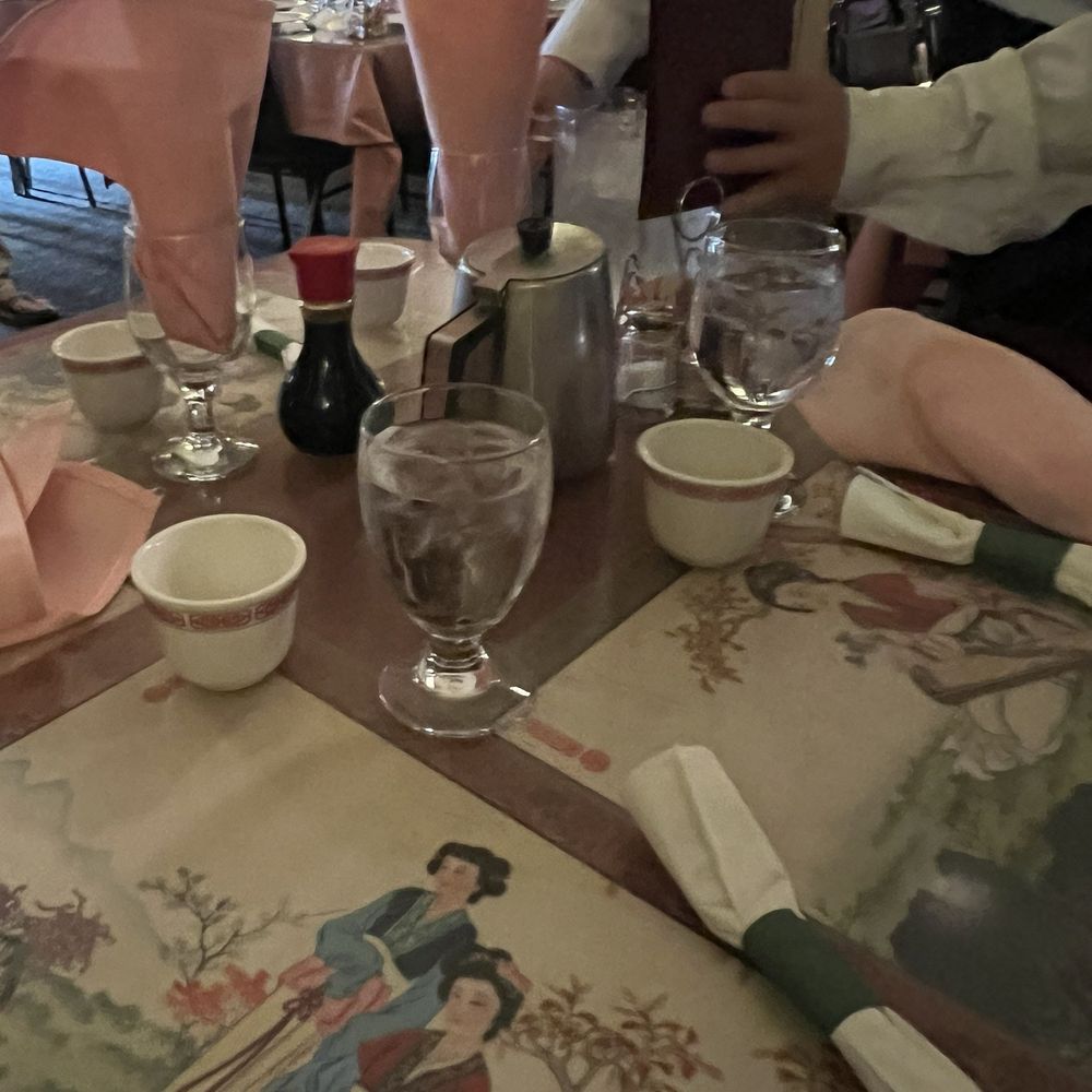 Hop Sing Palace - The table was set in the traditional style- so cute and with attention to detail - Chinese Near Me - Folsom, California