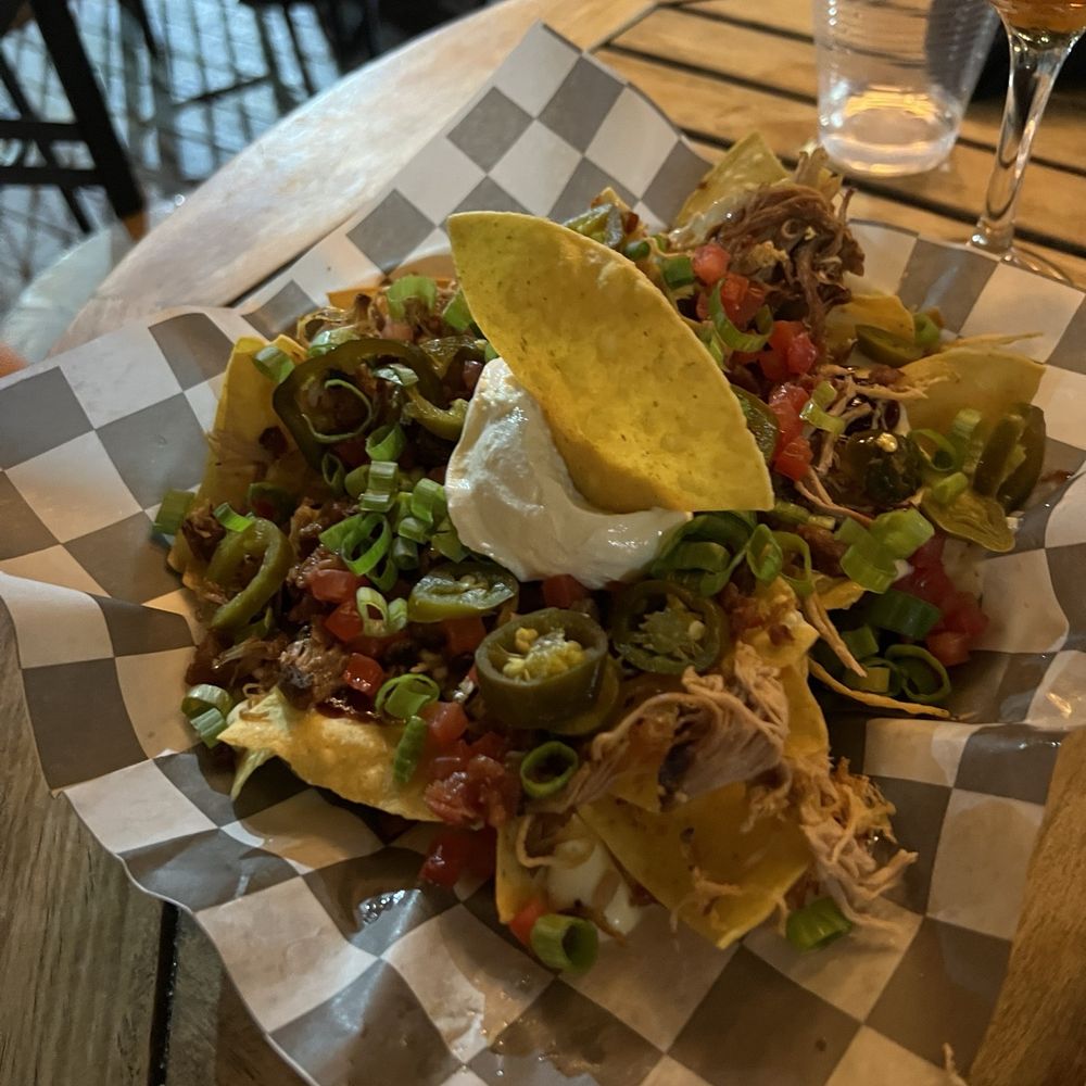 The Local - Pulled Pork & Smoked Gouda Nachos - Bars Near Me - Boone, North Carolina The Local - Pulled Pork & Smoked Gouda Nachos - Bars Near Me - Boone, North Carolina
