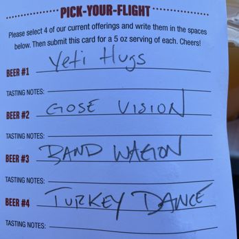 Smartmouth Brewing Company - Flight Menu. - Breweries Near Me - Norfolk, Virginia