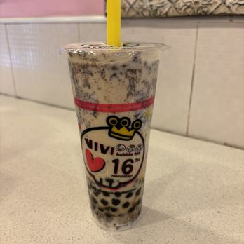 ViVi Bubble Tea - Oreo crème brûlée - Taiwanese Near Me - New York, New York ViVi Bubble Tea - Oreo crème brûlée - Taiwanese Near Me - New York, New York