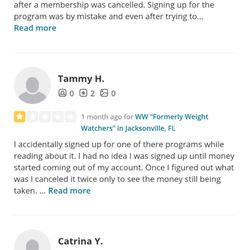 WW “Weight Watchers” - Examples of reviews and the law of contracts