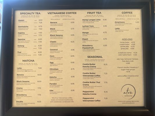 Menu photo 7 Atra Cafe Fountain Valley, CA