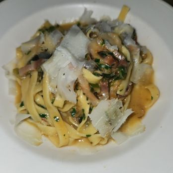 Il Buco - Tagliatelle with figs, pancetta, and cheese - Italian Near Me - New York, New York Il Buco - Tagliatelle with figs, pancetta, and cheese - Italian Near Me - New York, New York