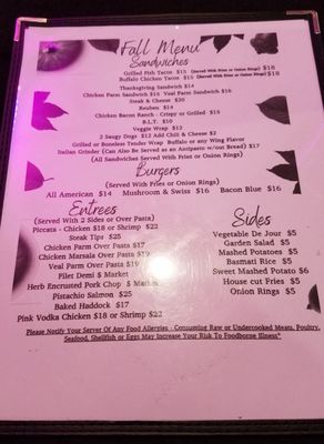 Menu photo 1 Fast Eddie’s Cocktails & Dreams Woonsocket, RI