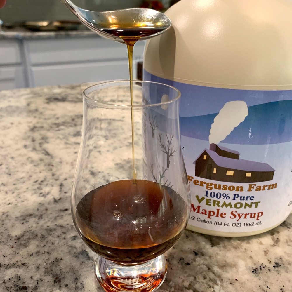 Ferguson Farm - Grade A Dark Robust (formerly grade B). You can see how dark and thick this syrup is. - Farms Near Me - Springfield, Vermont Ferguson Farm - Grade A Dark Robust (formerly grade B). You can see how dark and thick this syrup is. - Farms Near Me - Springfield, Vermont