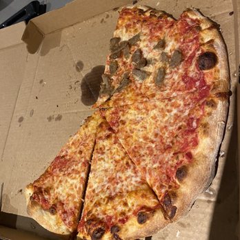 Pizza Plus West - Half cheese half sausage. Looks better than it is. Not worth the $$, not very thin and blah taste - Pizza Near Me - Philadelphia, Pennsylvania Pizza Plus West - Half cheese half sausage. Looks better than it is. Not worth the $$, not very thin and blah taste - Pizza Near Me - Philadelphia, Pennsylvania