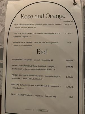Menu photo 5 Fiora’s Bottle Shop Houston, TX