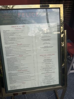 Menu photo 1 Felice West Palm Beach West Palm Beach, FL Menu photo 1 Felice West Palm Beach West Palm Beach, FL