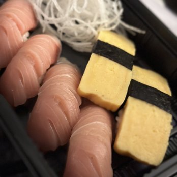 Asahi Sushi - Yellowtail (2pcs) and Tamago - Sushi Bars Near Me - Granada Hills, California