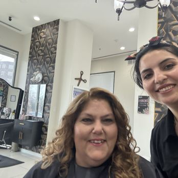 Sona Spa & Salon - The stylist and I when she was showing me the end result - Hair Removal Near Me - Fairfax, Virginia Sona Spa & Salon - The stylist and I when she was showing me the end result - Hair Removal Near Me - Fairfax, Virginia