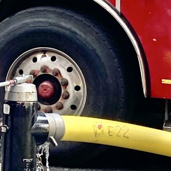 FDNY Engine 22/Ladder 13 - Cute Hose artwork! When I asked I was told they're practicing. 08/26/22 - Fire Departments Near Me - New York, New York FDNY Engine 22/Ladder 13 - Cute Hose artwork! When I asked I was told they're practicing. 08/26/22 - Fire Departments Near Me - New York, New York