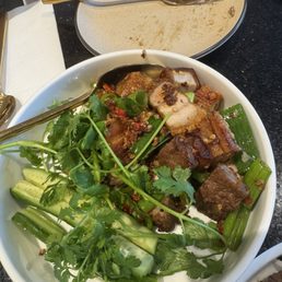 Crispy pork belly garlic