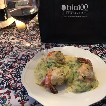 Bin 100 Restaurant - Shrimp Scampi from takeout. - Italian Near Me - Milford, Connecticut Bin 100 Restaurant - Shrimp Scampi from takeout. - Italian Near Me - Milford, Connecticut