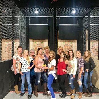 LumberjAxes Axe Throwing - Tempe - The Bach squad! 2/23/19!! - Axe Throwing Near Me - Tempe, Arizona