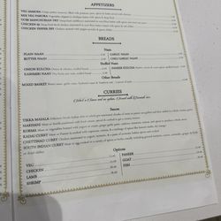 Rajdhani Express - Menu