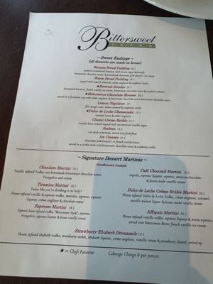 Menu photo 1 Bittersweet Bistro Aptos, CA