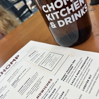 Chomp Kitchen and Drinks - Menu - American Near Me - Providence, Rhode Island