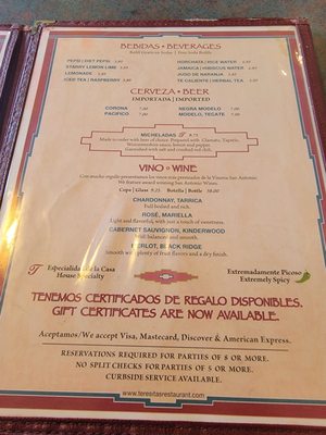 Menu photo 2 Teresita's Los Angeles, CA Menu photo 2 Teresita's Los Angeles, CA