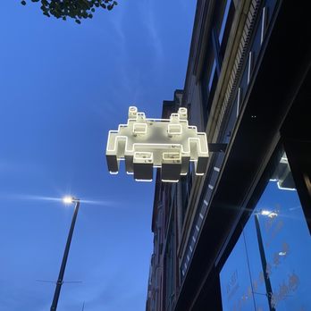 16-Bit Bar+Arcade - Outside neon sign - Bars Near Me - Cleveland, Ohio