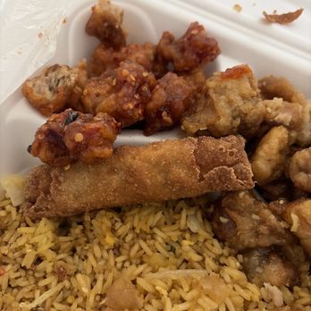 Yami Express - General Tso, Orange Chicken , " fried rice" with a Spring Roll. - Chinese Near Me - Lyndhurst, Ohio