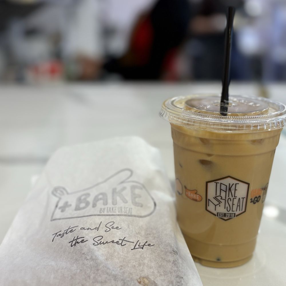 +Bake Cafe - Pandan Latte with Oatmilk. 2.5/5 - Coffee & Tea Near Me - Rancho Cucamonga, California