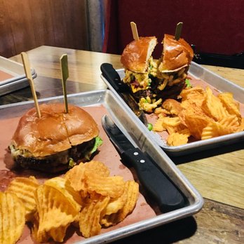 LSA Burger - los lonely (front), spirit of a hero (back) - Cocktail Bars Near Me - Denton, Texas