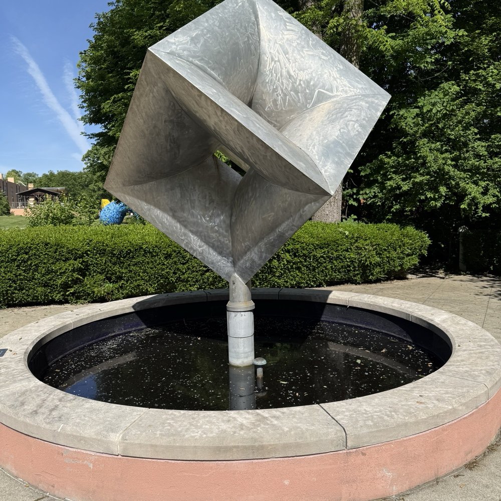 ArtsPark - Imploding Cube by John Simms - Public Art Near Me - Indianapolis, Indiana