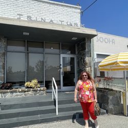 Trina Turk - Store itself was closed, as they were having a giant "Parking Lot Tent Sale" in the rear.