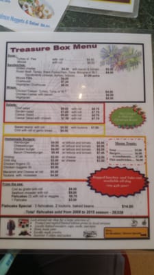 Menu photo 1 Treasure Box Rocky Harbour, NL Menu photo 1 Treasure Box Rocky Harbour, NL
