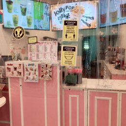 Plastic curtains at register for minimal contact and exposure