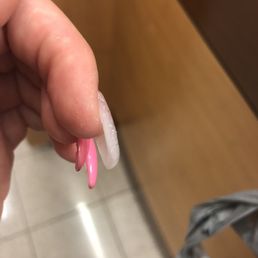 Needed nail repair 7 days after getting a full set and this is what I get after waiting 20 mins. I will not be back anymore smh. Needed nail repair 7 days after getting a full set and this is what I get after waiting 20 mins. I will not be back anymore smh.
