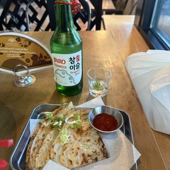 Biang Biang Noodles - Green onion pancakes and soju. - Noodles Near Me - Seattle, Washington