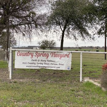 Country Spring Vineyard and Wine Garden - Sign @ gate - Wineries Near Me - Lorena, Texas Country Spring Vineyard and Wine Garden - Sign @ gate - Wineries Near Me - Lorena, Texas